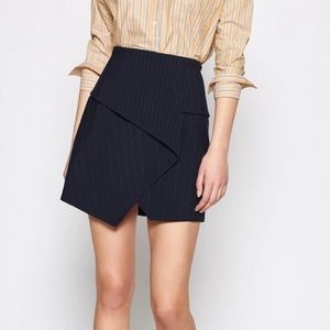 JOIE Akirako Pinstriped Mini Skirt